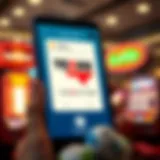 Texas Lottery ticket purchase on mobile app