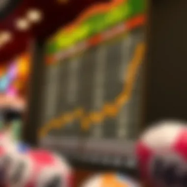 Graph depicting historical Super Lotto winning numbers