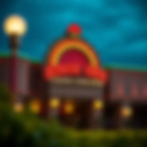 The iconic entrance of Horseshoe Casino Indiana