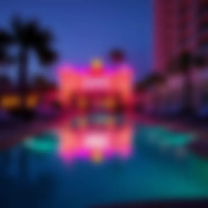 Serene Poolside Experience Relaxing pool area at resort-free hotels