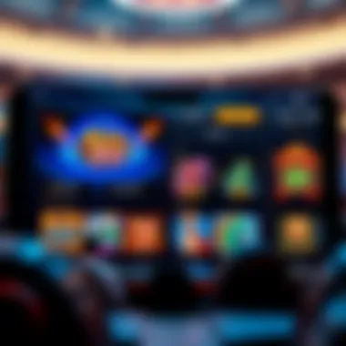 User interface screenshot highlighting game selection and navigation