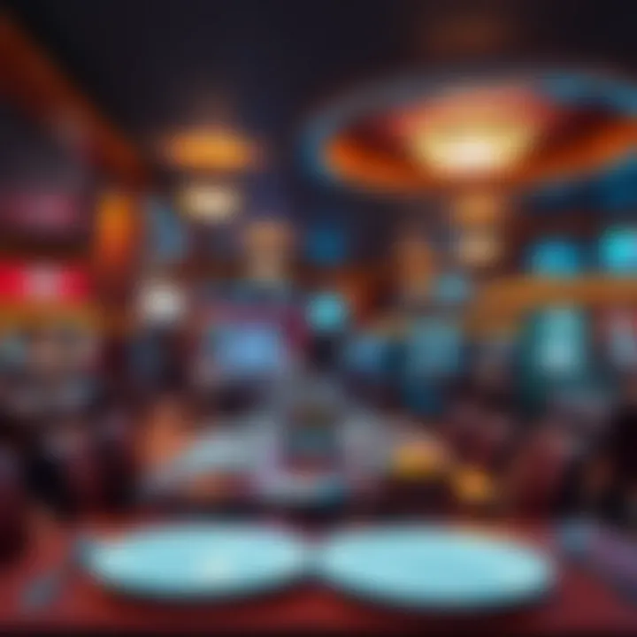 Dining area featuring a variety of culinary options available at the casino