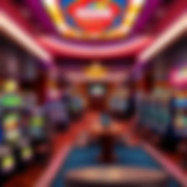 Inside view of the gaming floor filled with slot machines and table games