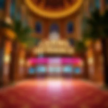 Elegant entrance to a Las Vegas casino