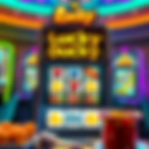 Visual representation of the Lucky Ducky slot machine interface showcasing its vibrant design and features.