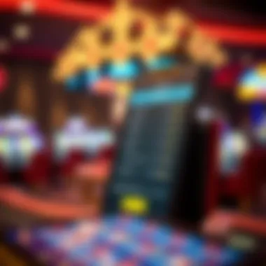 User interface of mobile payment options in an online casino