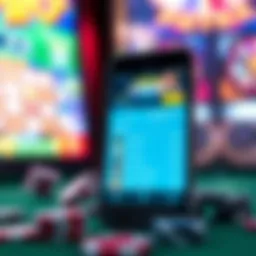 A smartphone displaying a gambling app interface