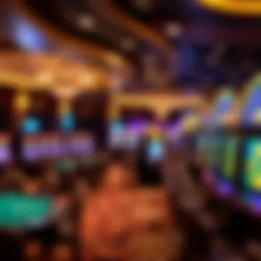 Elegant gaming area at Mohegan Sun