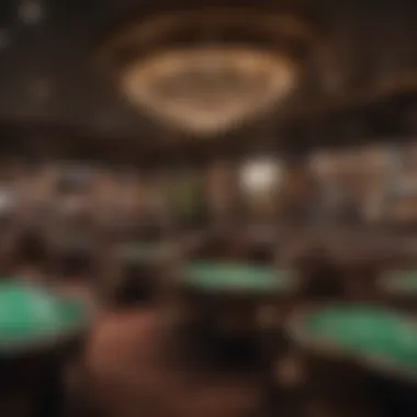 Interior shot capturing the ambiance and decor of the poker room