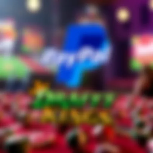 Illustration of PayPal logo with DraftKings branding