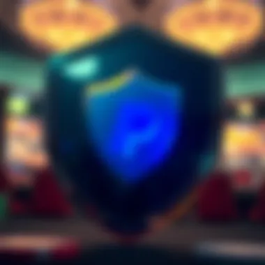 Security shield symbolizing safe transactions