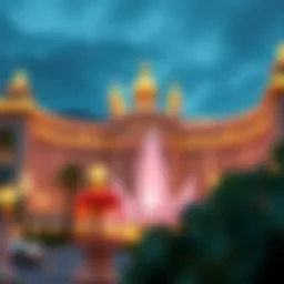 Stunning architectural view of Monte Carlo in Las Vegas