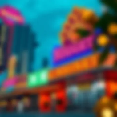 Exterior view of Nugget Casino showcasing its vibrant signage