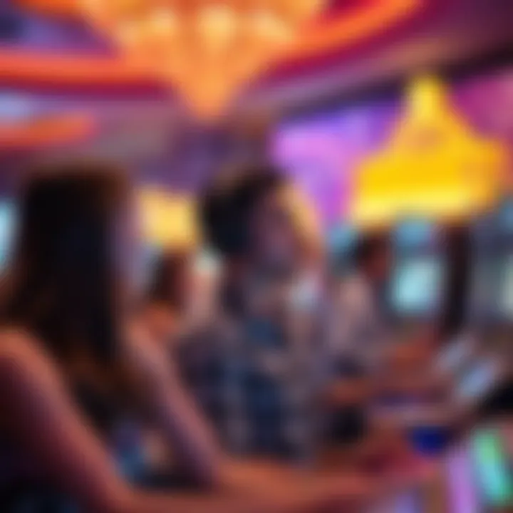 Visitors engaging in responsible gaming practices