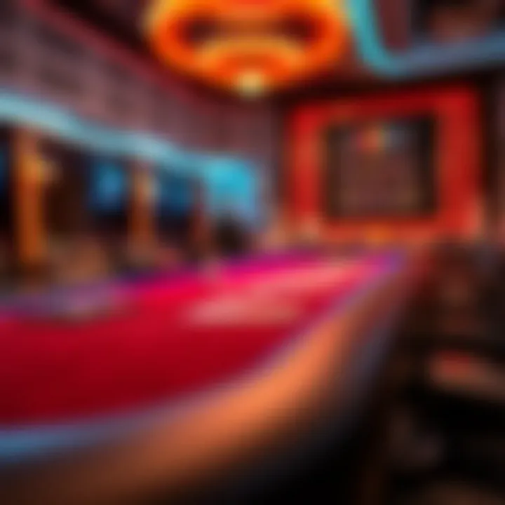 Luxury Poker Table with LED Features A luxurious professional poker table with velvet finish and LED features.