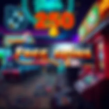 Illustration of promotional banners for online casinos offering free spins