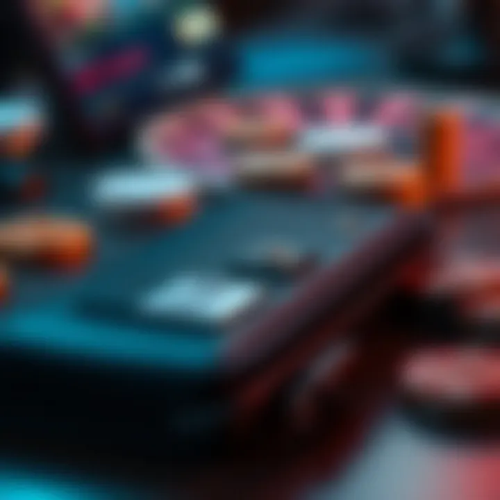 A close-up view of a digital wallet for financial transactions