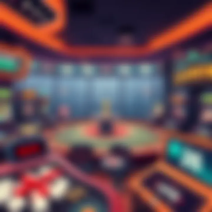 An illustration representing the regulatory framework of online gaming