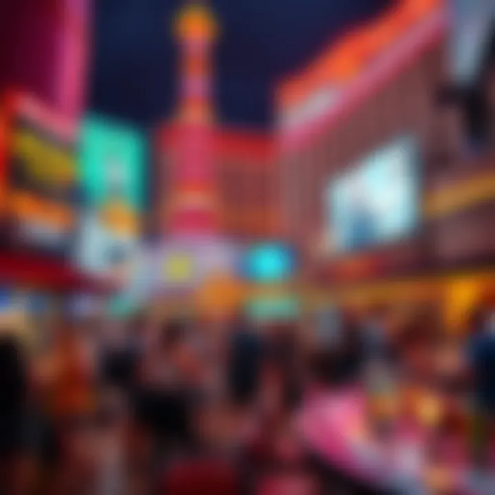 Nightlife scene at Resorts World showcasing entertainment options