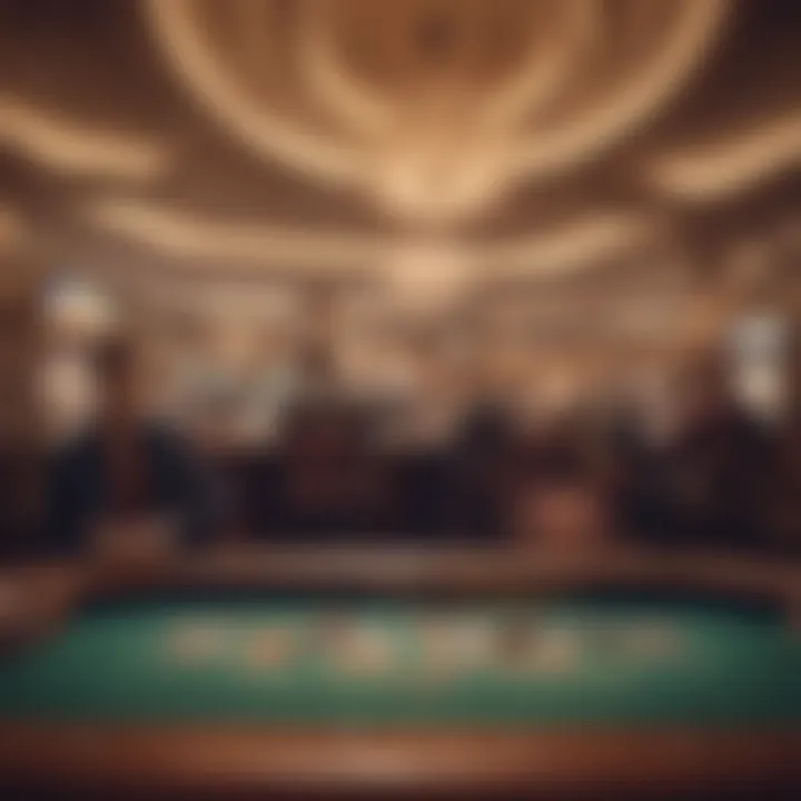 A serene setting within the casino, symbolizing a responsible gaming environment.