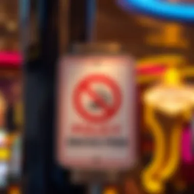 A sign indicating smoke-free policy at a Las Vegas casino