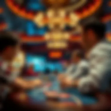 Psychological tactics in play at a vibrant casino environment