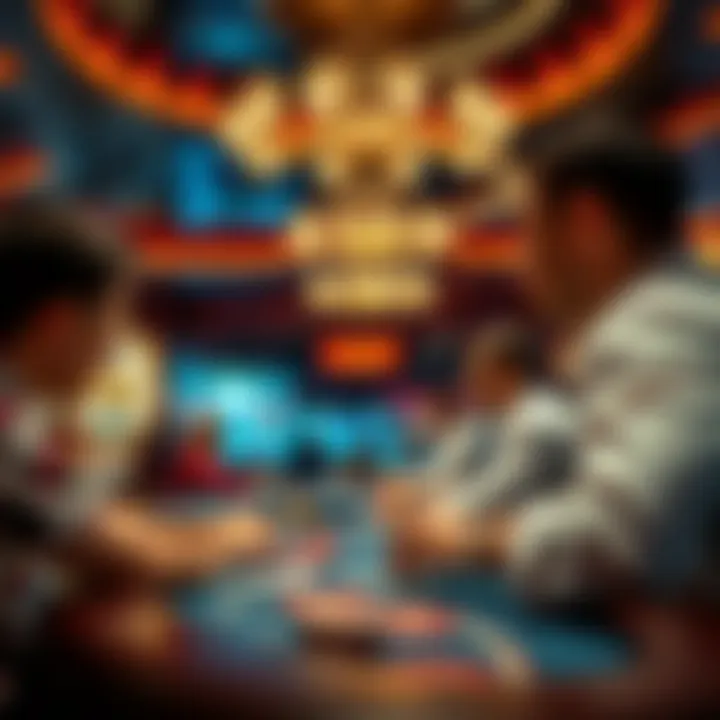 Psychological tactics in play at a vibrant casino environment