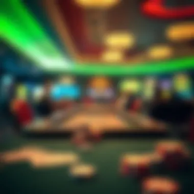 Responsible gambling practices being highlighted in a serene setting