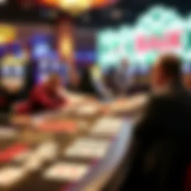 Strategic gameplay at a casino table incorporating the Players Card