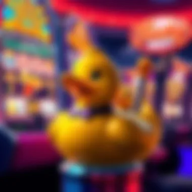 Strategies for Lucky Ducky Gameplay An illustration depicting strategic gameplay tips for maximizing slot machine outcomes.
