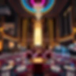 Elegant casino hotel lobby showcasing luxury