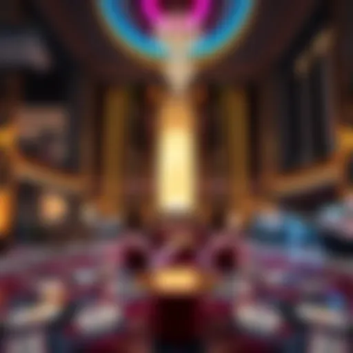 Elegant casino hotel lobby showcasing luxury