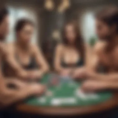 An illustration of different strip poker variations and rules