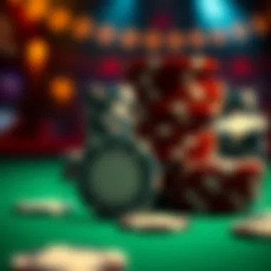 Visual representation of poker chips