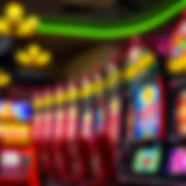 Vibrant display of Quick Hits slot machines