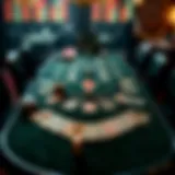 Three Card Poker table setup