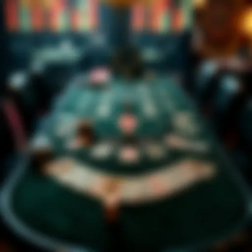 Three Card Poker table setup