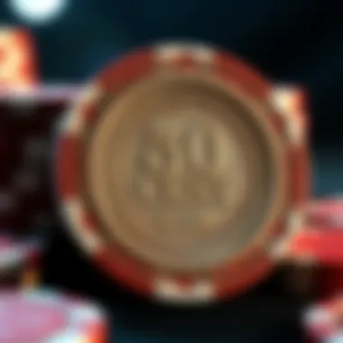 Design features of 50 cent poker chips