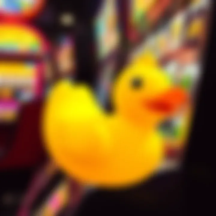 Conceptual image illustrating the thrill and excitement of playing the Lucky Ducky slot machine.