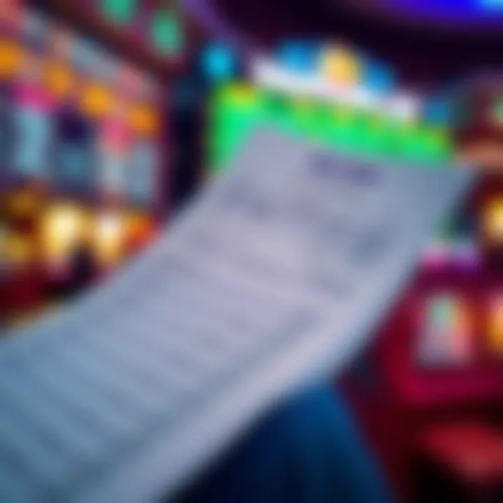 Betting Slip at Tropicana AC Sportsbook Close-up of a betting slip at Tropicana AC Sportsbook