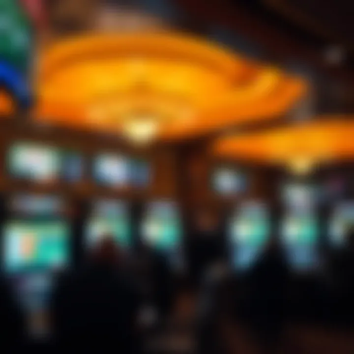 Tropicana AC Sportsbook Interior Interior view of the Tropicana AC Sportsbook showcasing betting screens