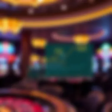 A graph depicting financial trends and growth of Turning Stone Casino