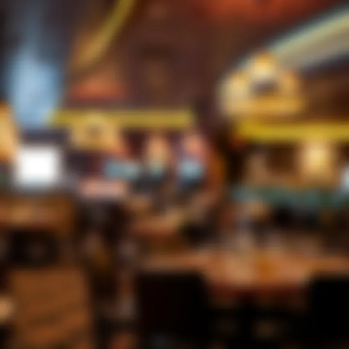 Dining area showcasing diverse culinary options