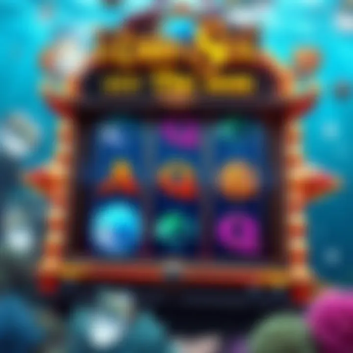 Detailed view of the Under the Sea slot game interface showcasing unique symbols