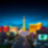 Las Vegas skyline with hotels and casinos