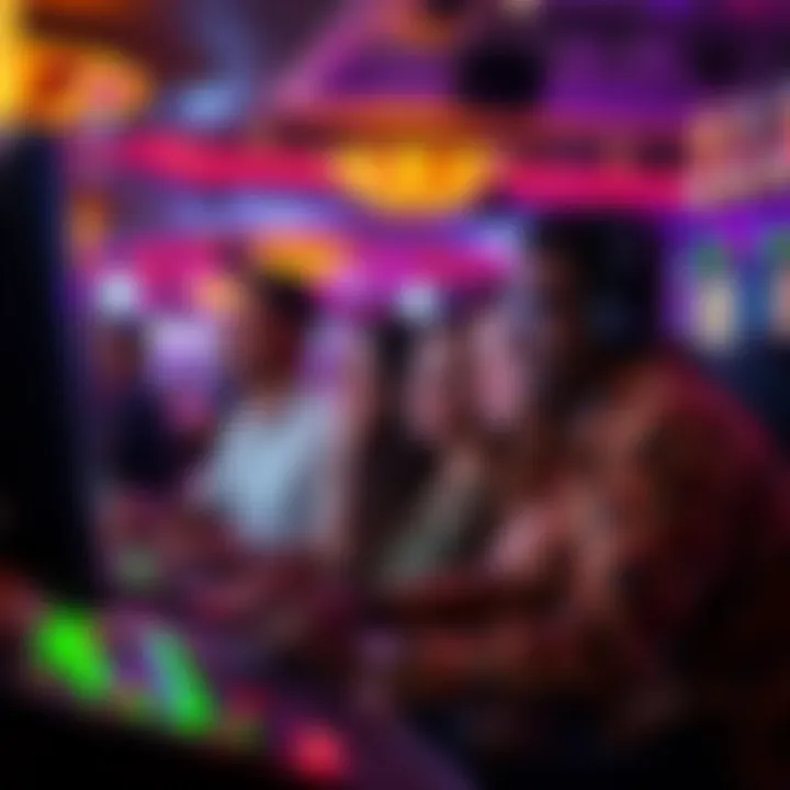 A group of diverse players enjoying an online gaming session