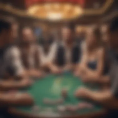 Strategic Bonds and Thrills A group of friends enjoying a game at a poker table