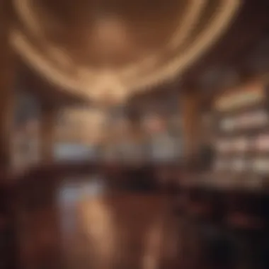 Reflections Amidst the Excitement A serene moment in a casino lounge area