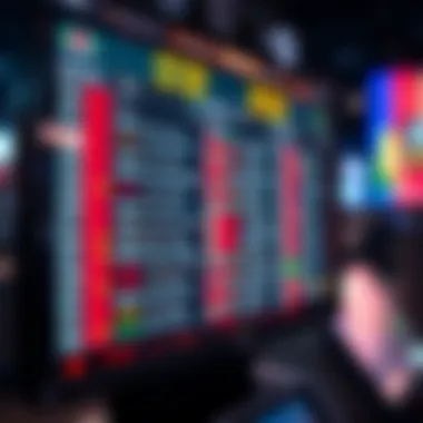 Diverse sports betting codes displayed on a digital screen