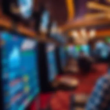 Close-up of a casino support system interface